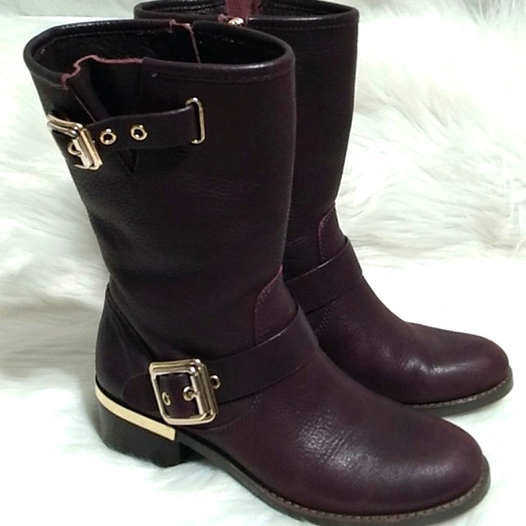 Vince Camuto Shoes - FLASH SALE! Vince Camuto Inside Zip Up Leather Boots W/Gold Hardware Sz.7M